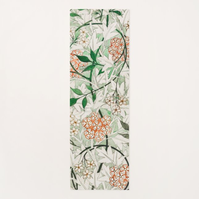 Tapete De Yoga William Morris Jasmine Garden Flower Classic (Frente)