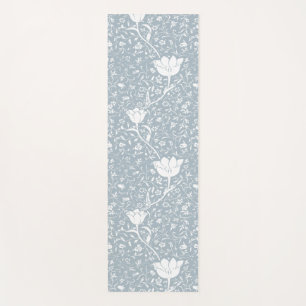 Tapete De Yoga William Morris Tulips em Padrão Branco