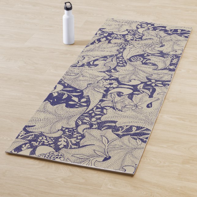 Tapete De Yoga William Morris Wallflower Blue damask (In Situ)