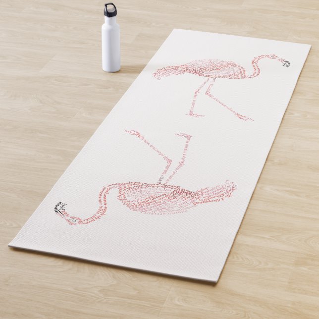 Tapete De Yoga World Word Flamingo Yoga Mat (In Situ)