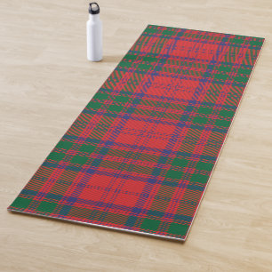 Tapete De Yoga Xadrez Clan Grant Red Blue Green Check Tartan