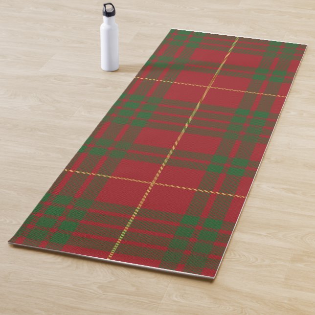 Tapete De Yoga Xadrez Clan MacTavish Red Green Check Tartan (In Situ)
