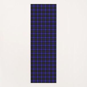 Tapete De Yoga Xadrez Real Azul Preto