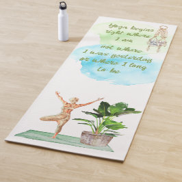 Tapete De Yoga Yoga Começa Malhação Mat