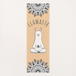 Tapete De Yoga Yoga Llama - Llamaste Pun Mindancy Mandala