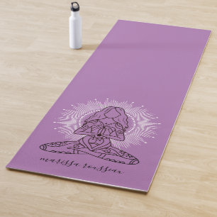 Tapete De Yoga Yoga Lotus Pose Lavanda Yoga Mat Personalizado
