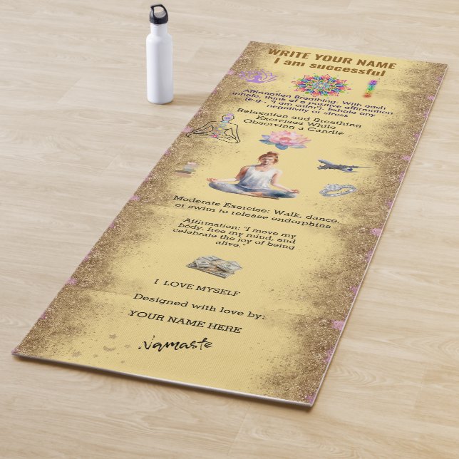 Tapete De Yoga Yoga Mandala Peace Serenity Antistress Calm Relax (In Situ)