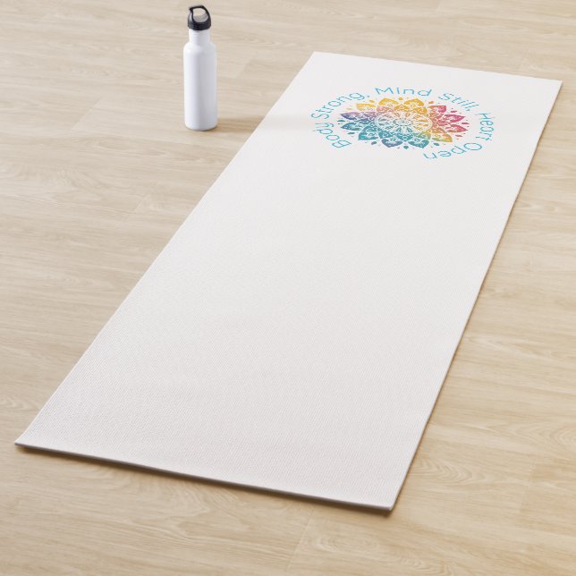 Tapete De Yoga Yoga Mantra Mandala Design Mat (In Situ)