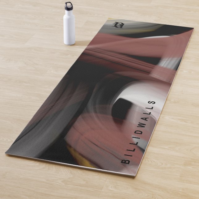 Tapete De Yoga Yoga Mat Abstrato Art Black Powdery (In Situ)