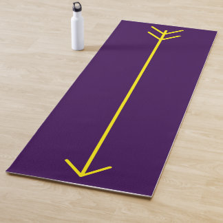Tapete De Yoga Yoga Mat - Amarelo e púrpura