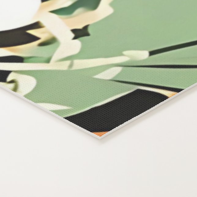 Tapete De Yoga Yoga Mat australiana design Floral Eucalyptus (Detalhe)