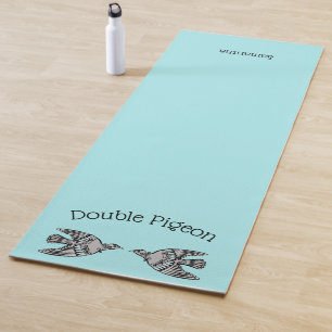 Tapete De Yoga Yoga Mat Azul De Pombo Duplo