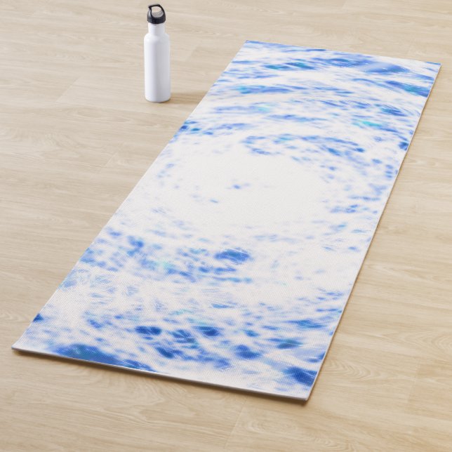 Tapete De Yoga Yoga Mat azul e branco (In Situ)