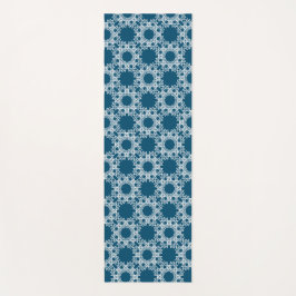 Tapete De Yoga Yoga Mat azul e branco por Joya Eve