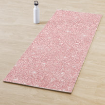 Yoga Mat, brilhante cor-de-rosa