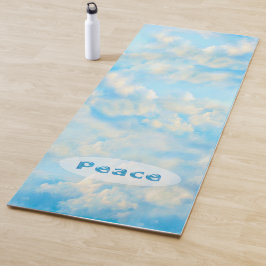 Tapete De Yoga Yoga Mat com Nuvens Pacíficas