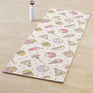 Tapete De Yoga Yoga Mat de Comida Rápida