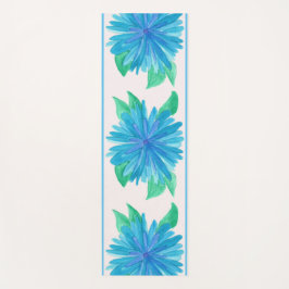 Tapete De Yoga Yoga Mat de Flor Azul Pacote