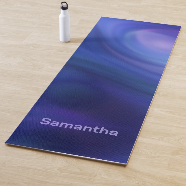 Tapete De Yoga Yoga Mat de Gradação de Ombre Azul Roxo (In Situ)