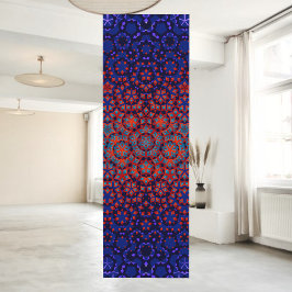 Tapete De Yoga Yoga Mat De Padrão Vermelho E Azul Negrito