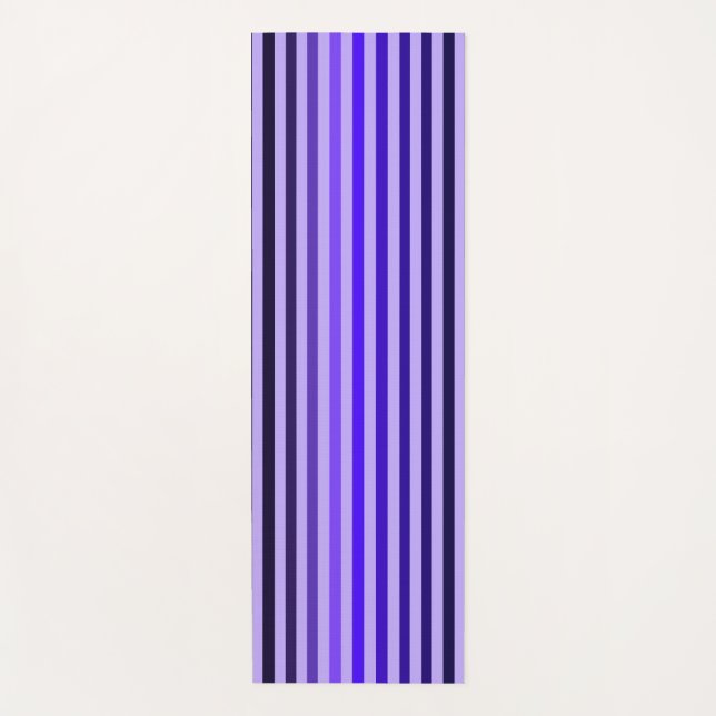 Tapete De Yoga Yoga Mat de Stripe Roxo (Frente)