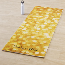 Tapete De Yoga Yoga Mat Dourado Moderno