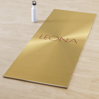Tapete De Yoga Yoga Mat Dourado Único