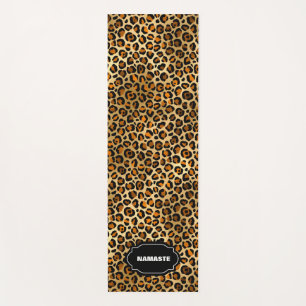 Tapete De Yoga Yoga Mat eco-amigável da IMPRESSÃO LEOPARD