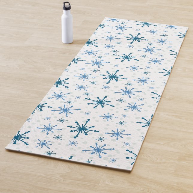 Tapete De Yoga Yoga Mat Espiritual de Natal com Flocos de Neve (In Situ)