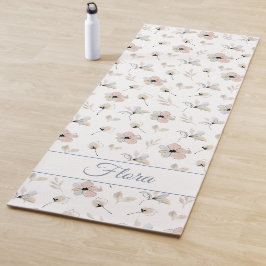 Tapete De Yoga Yoga Mat Floral Personalizável Moderno Boho