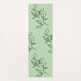 Tapete De Yoga Yoga Mat Floral Verde