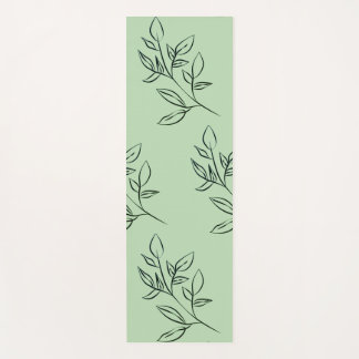Tapete De Yoga Yoga Mat Floral Verde