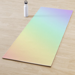 Tapete De Yoga Yoga Mat Gradiente do Arco-Íris Pastel