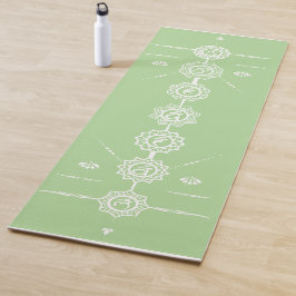 Tapete De Yoga Yoga mat guide 7 Chakras green design