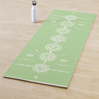 Tapete De Yoga Yoga mat guide 7 Chakras green design