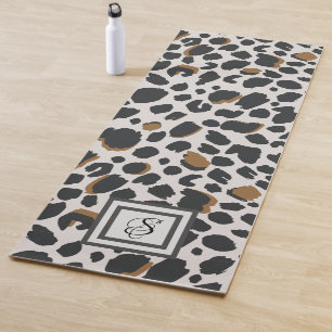 Tapete De Yoga Yoga Mat - Impressão Leopardo com Monograma