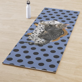 Tapete De Yoga Yoga Mat Lazy Cat Bolinhas