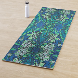 Tapete De Yoga Yoga Mat - Lírios d'água (lótus lagoa) Arte do