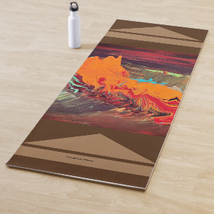 Tapete De Yoga Yoga Mat "Orange Burst"