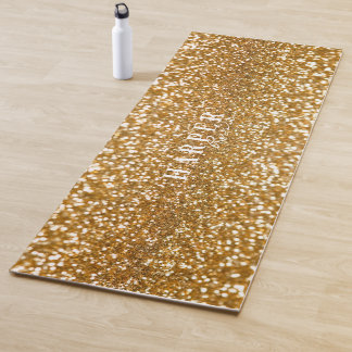 Tapete De Yoga Yoga Mat Personalizado do Glitter do ouro