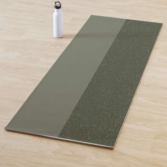 Tapete De Yoga Yoga Mat Personalizado - Moss Green Split Design (In Situ)