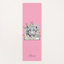 Tapete De Yoga Yoga Mat Personalizado Nome White Tiger