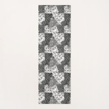 Yoga Mat preto e branco