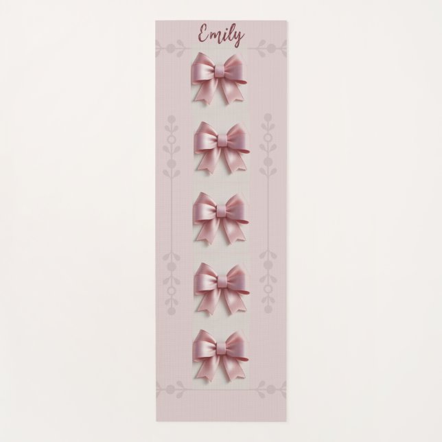 Tapete De Yoga Yoga Mat rosa personalizado com Arcos (Frente)