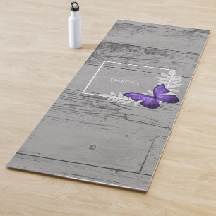 Tapete De Yoga Yoga Mat Russo Da Borboleta Roxa