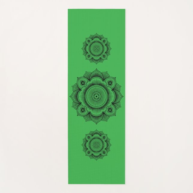 Tapete De Yoga Yoga Mat with Mandala Symbol (Frente)