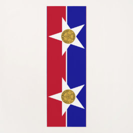 Tapete De Yoga Yoga Mats com bandeira de Dallas, EUA