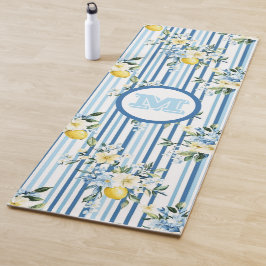 Tapete De Yoga Yoga Mats De Limão Floral Monogramado Personalizad