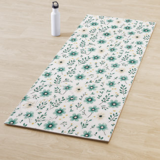 Tapete De Yoga Yoga Mats Floral Verde Yoga Mat