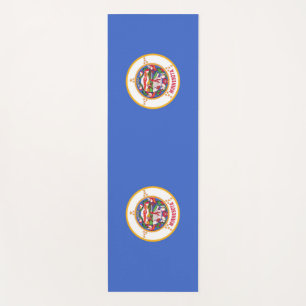 Tapete De Yoga Yoga Mats Patriótico com a bandeira de Minnesota